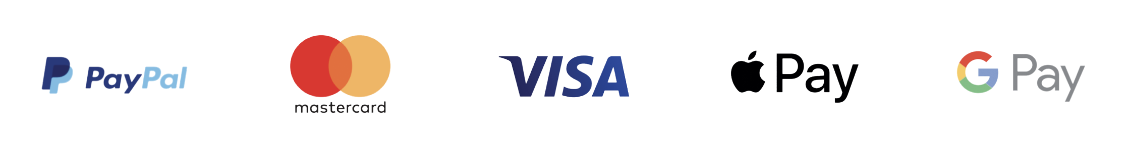 Zahlungsmethoden: PayPal - Mastercard - Visa - Apple Pay - Google Pay